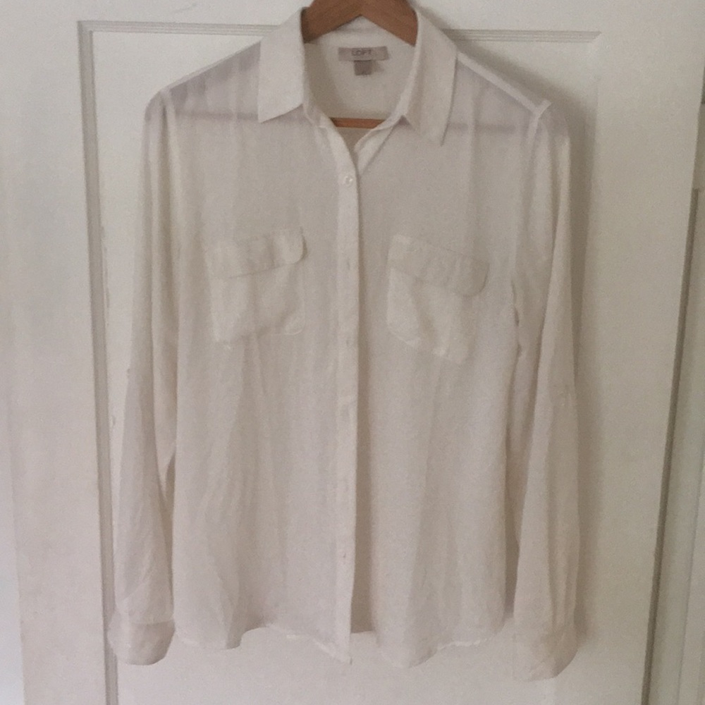 sheer chiffon blouse